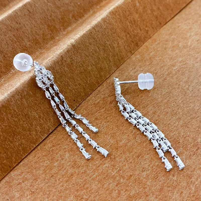 14k Gold 0.5 Ct Natural H Diamond Earrings - 2