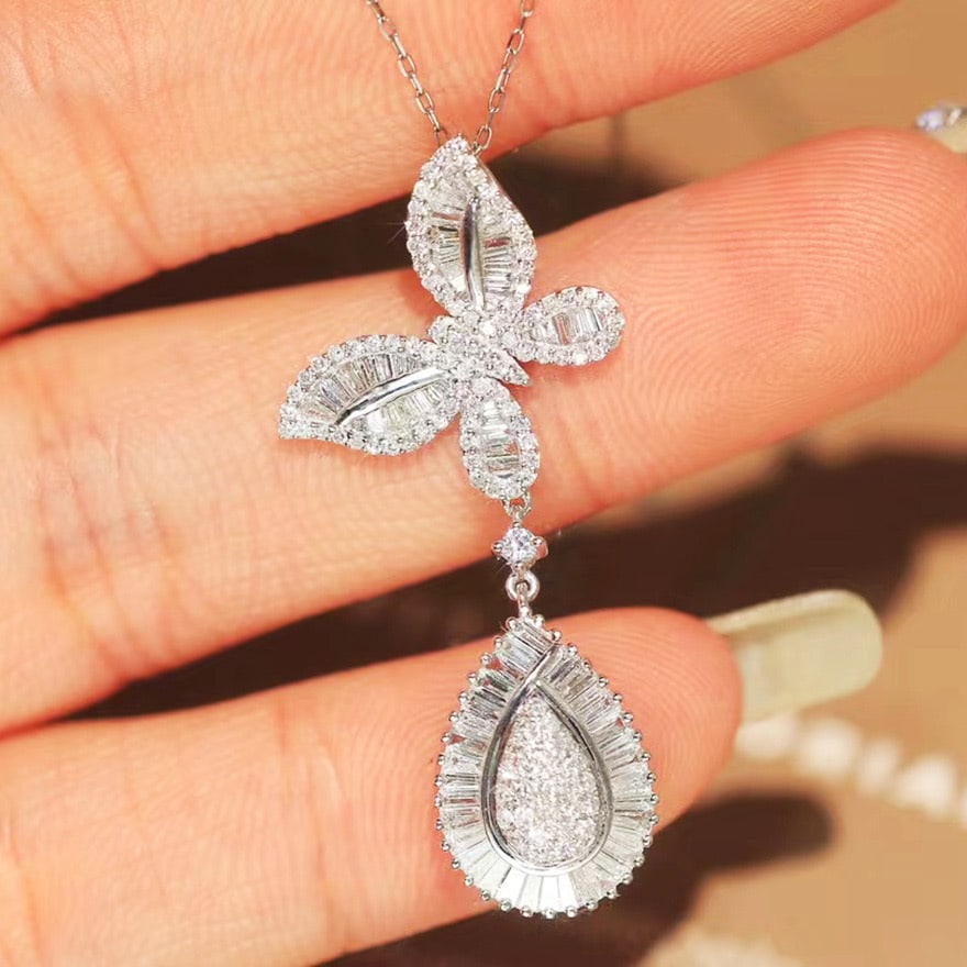14k Gold 1.2 Ct Natural H Diamond Pendant( Without Chain ) - 5