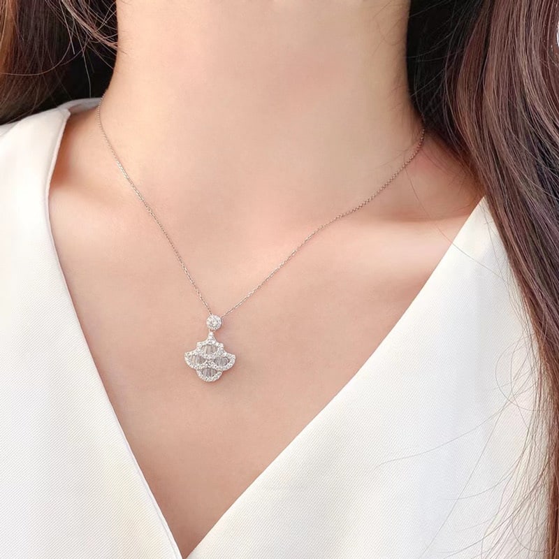 14k Gold 0.5 Ct Natural H Diamond Pendant( Without Chain ) - 2