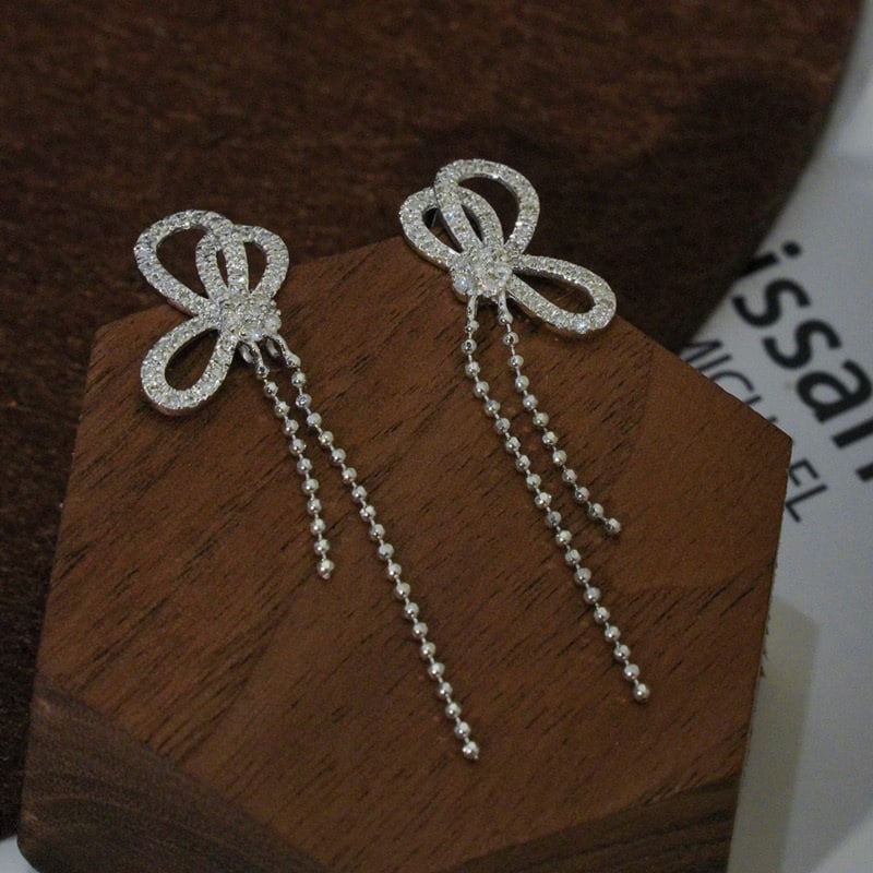 14k Gold 0.56 Ct Natural H Diamond Earrings - 3