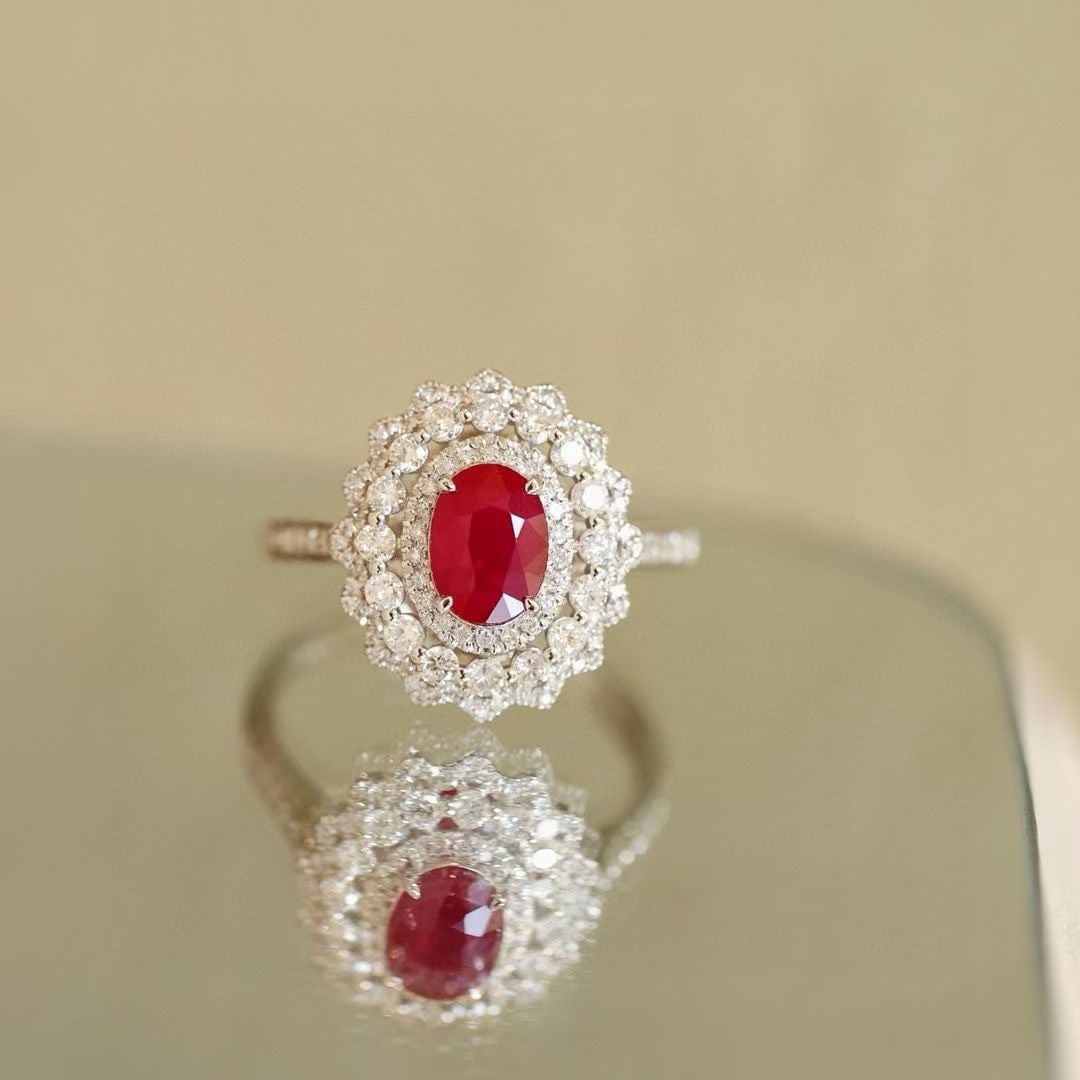 14k Gold 2.09 Ctw Natural Ruby & Diamond Ring - 5