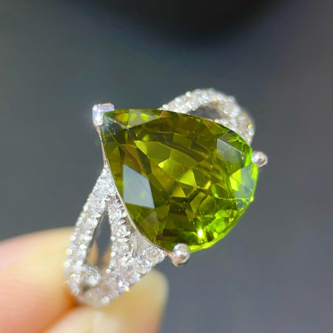 14k Gold 5.9 Ctw Natural Tourmaline & Diamond Ring - 2