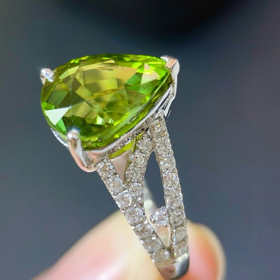 14k Gold 5.9 Ctw Natural Tourmaline & Diamond Ring - 4
