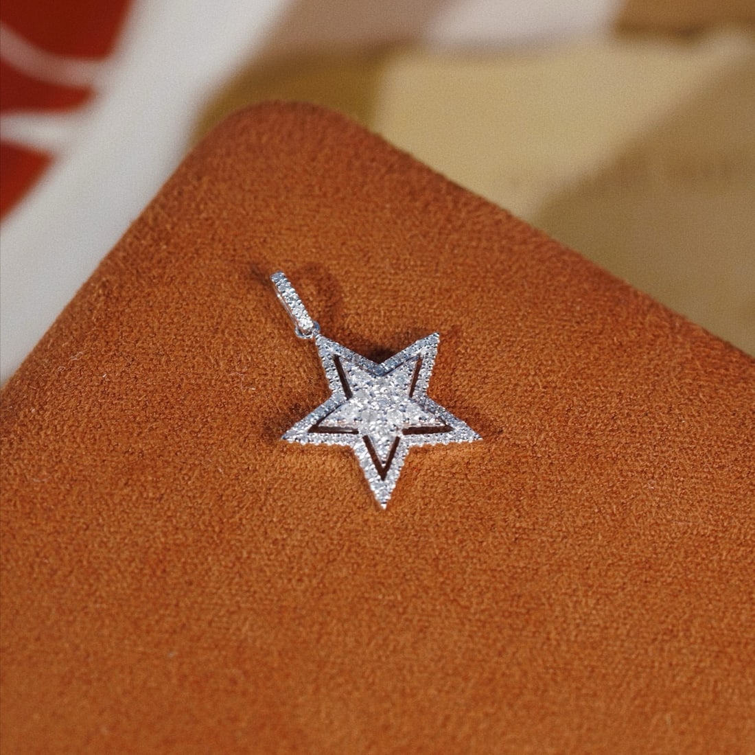 14k Gold 0.30 Ct Natural H Diamond Pendant( Without Chain ) - 9