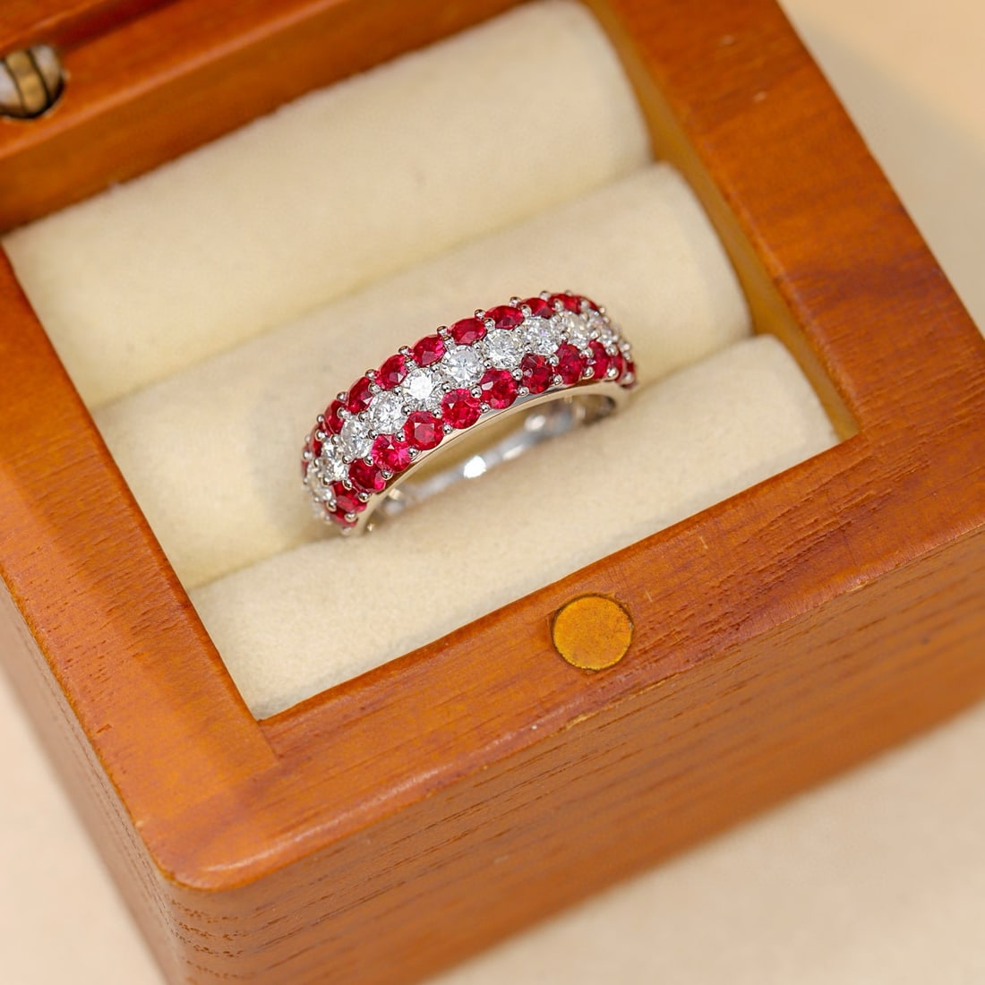 14k Gold 2.74 Ctw Vivid Red Natural Ruby & Diamond Ring - 3