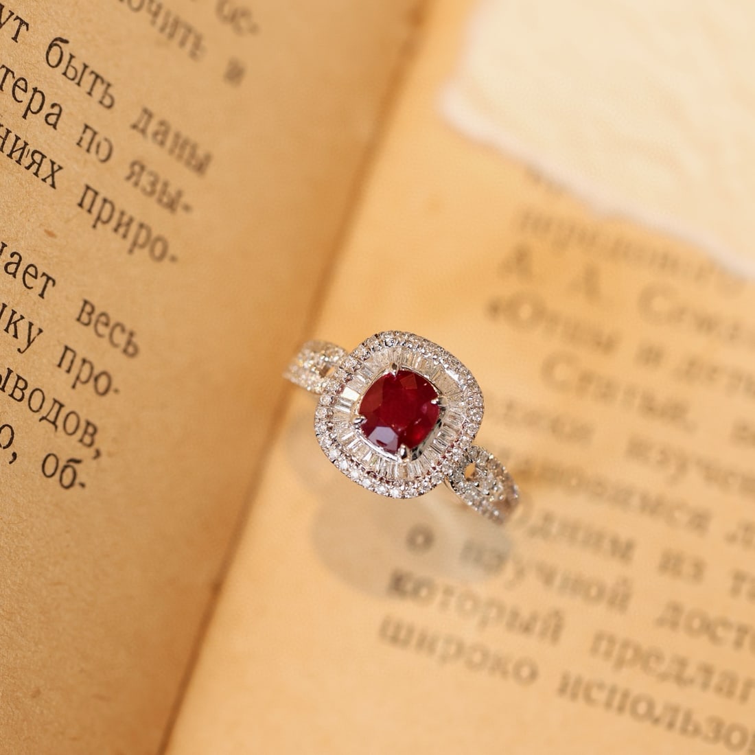14k Gold 1.53 Ctw Natural Ruby & Diamond Ring - 2