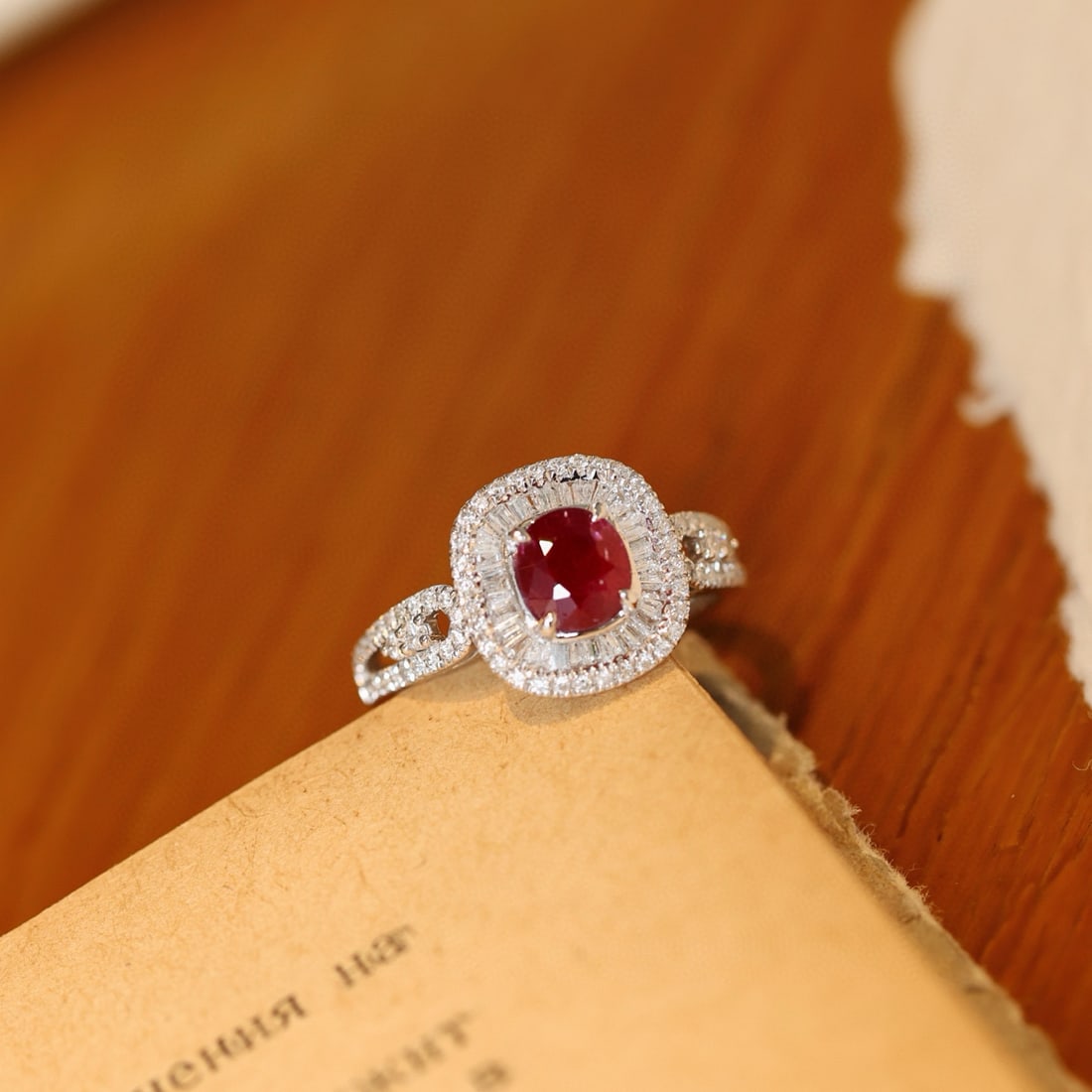 14k Gold 1.53 Ctw Natural Ruby & Diamond Ring - 3
