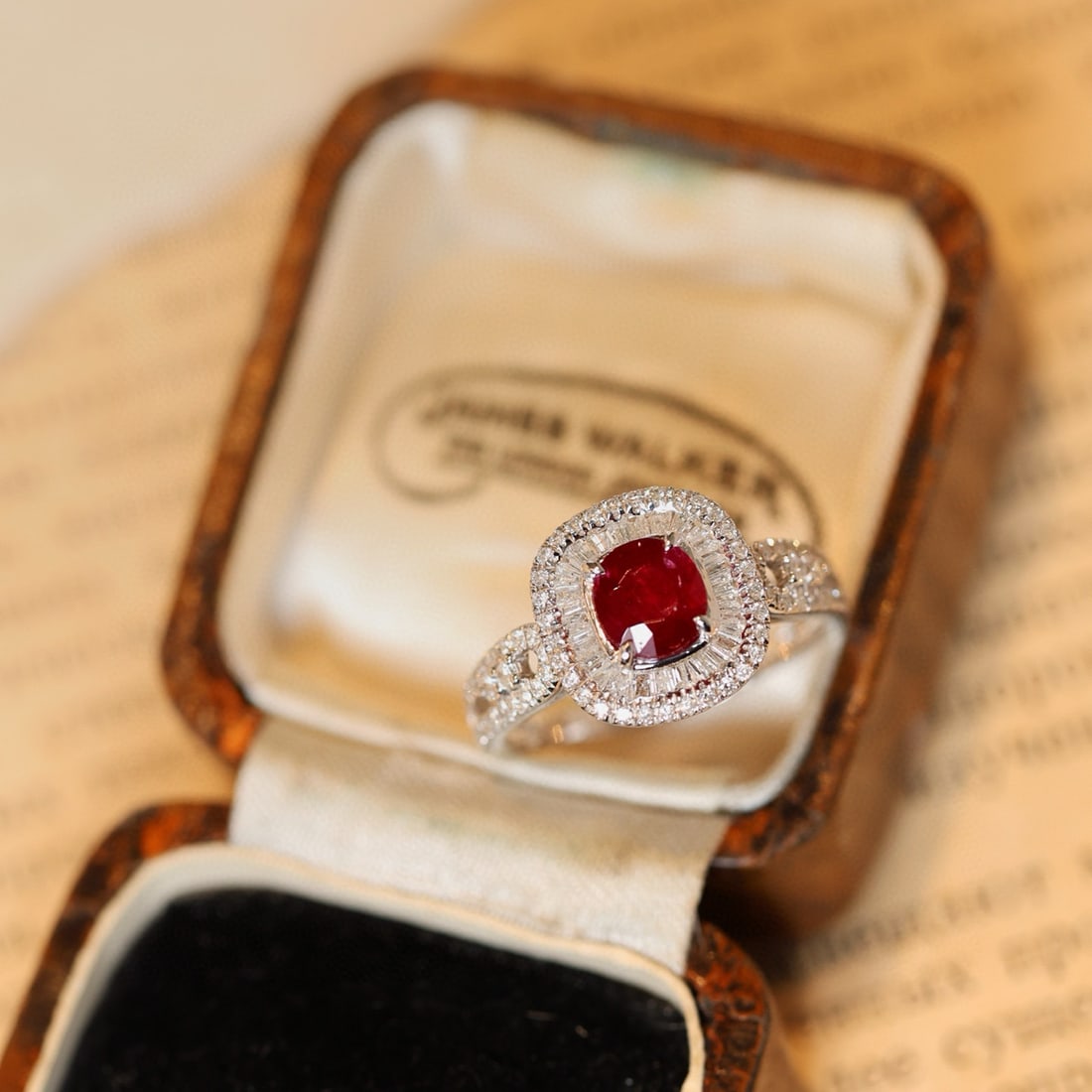 14k Gold 1.53 Ctw Natural Ruby & Diamond Ring - 4