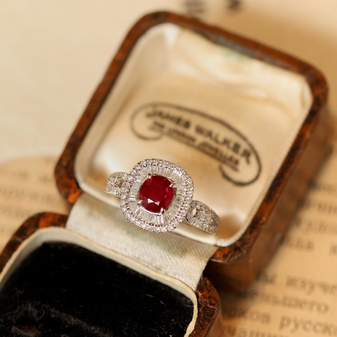 14k Gold 1.53 Ctw Natural Ruby & Diamond Ring - 5