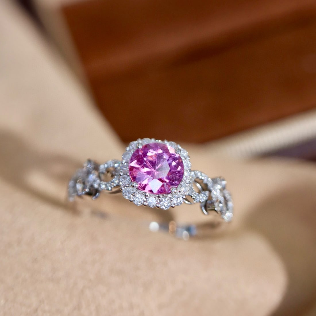 14k Gold 1.00 Ctw Natural Sapphire & Diamond Ring - 3
