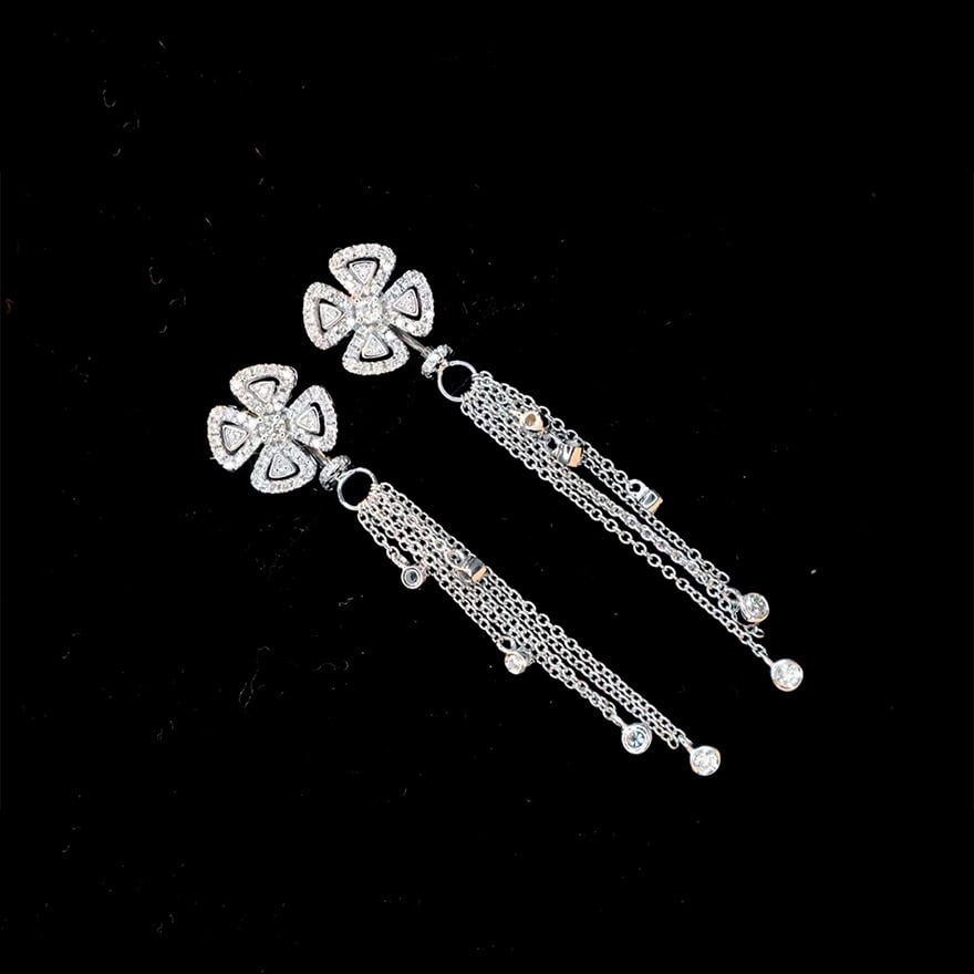 14k Gold 0.60 Ct Natural H Diamond Earrings: Ref:231080289 // gold content:14k gold // main gemstone:diamond // shape:round // carat weight:0. 60ct // clarity grade:vs-si // color:h // treatment:natural // cut grade:g // High Estimate: 6600 Low