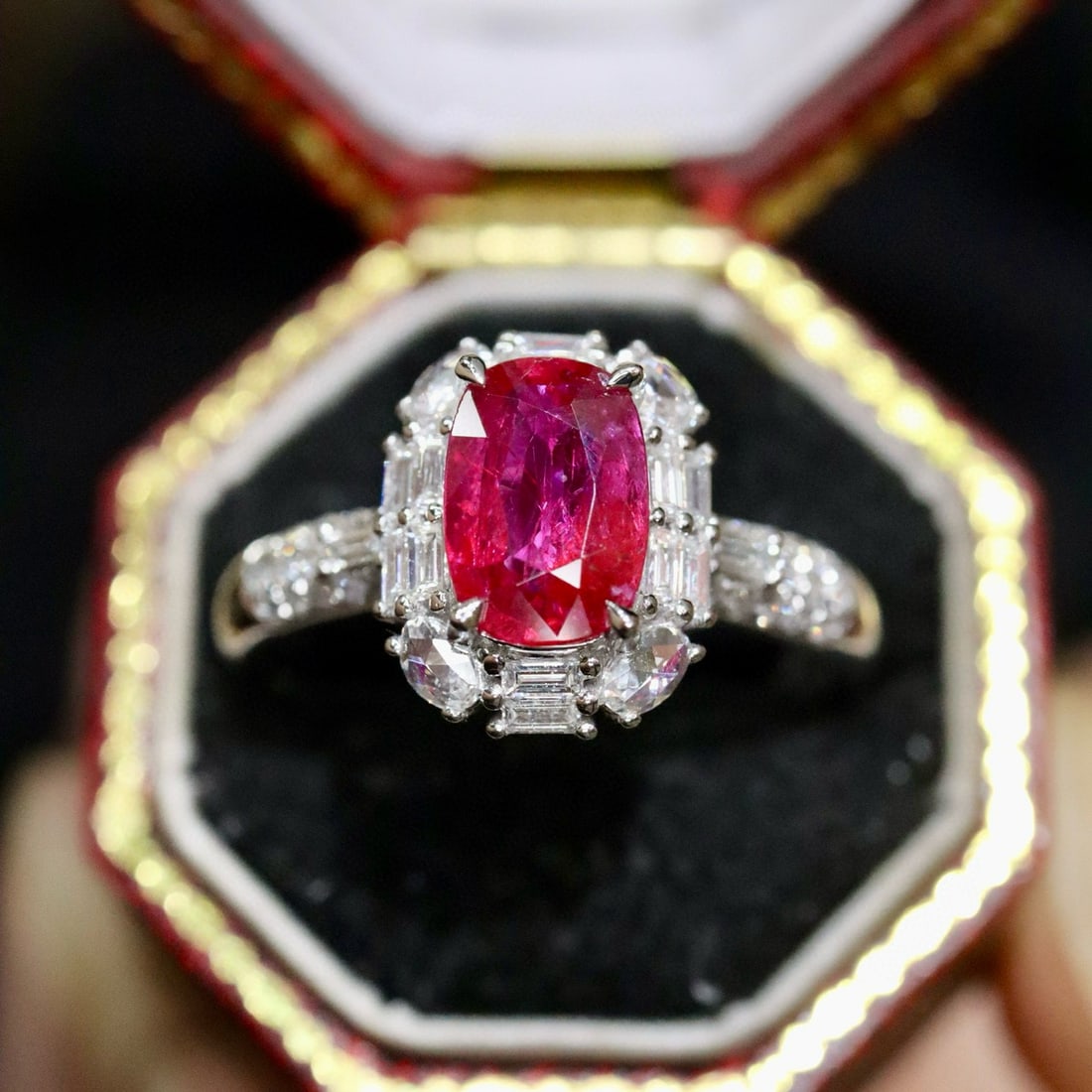 14k Gold 1.71 Ctw Natural Ruby & Diamond Ring (1 of 7)
