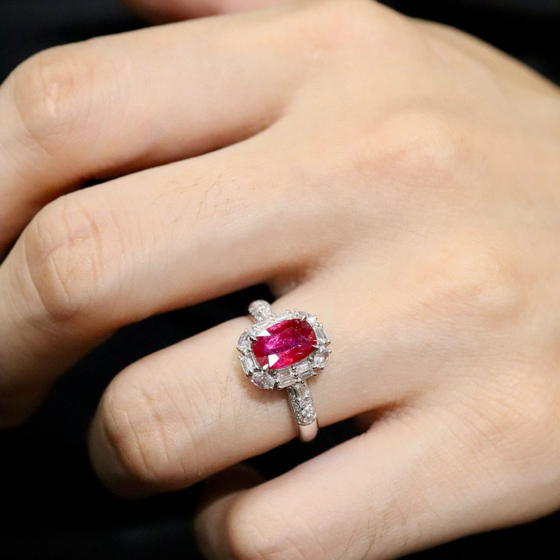 14k Gold 1.71 Ctw Natural Ruby & Diamond Ring - 5