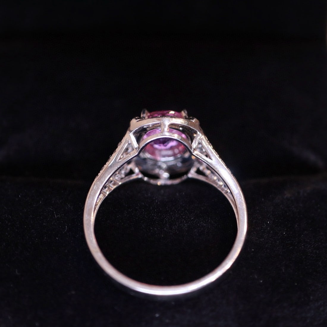 14k Gold 1.71 Ct Natural Sapphire & Diamond Ring - 5