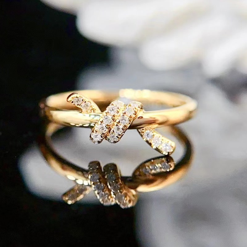 14k Gold 0.05 Ct Natural H Diamond Ring: Ref:231080312 // gold content:14k gold // ring size:7. 25us // // main gemstone:diamond // shape:round // carat weight:0. 05ct // clarity grade:vs-si // color:h // treatment:natural // cut grade:g //