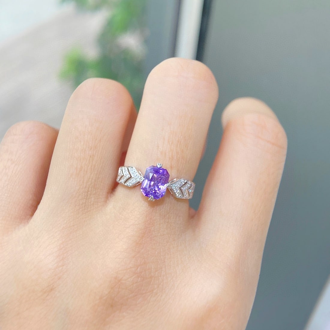 14k Gold 1.84 Ctw Natural Sapphire & Diamond Ring - 3