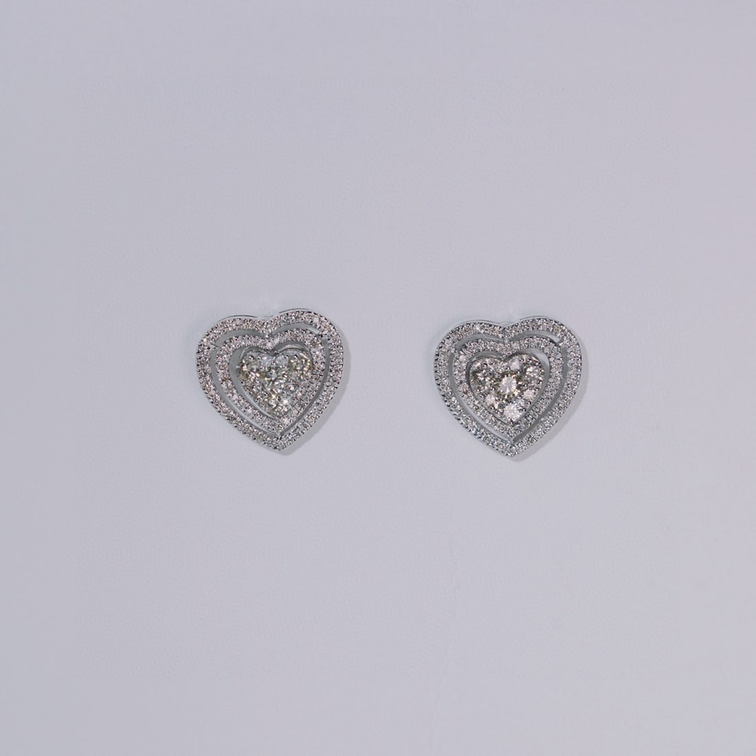 14k Gold 1.00 Ct Natural H Diamond Earrings - 5