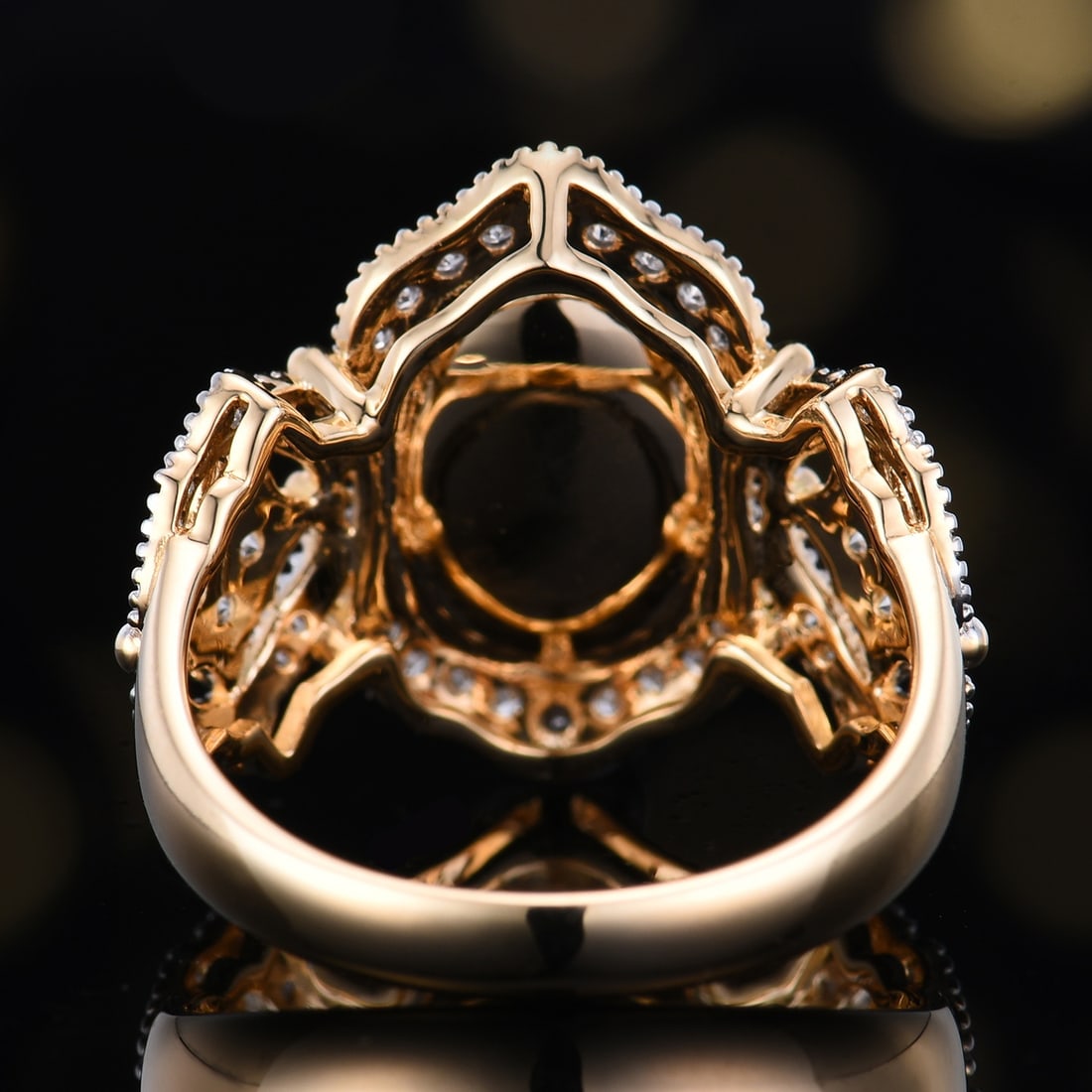 14k Gold 4.37 Ctw Vivid Green Natural Emerald & Diamond Ring - 5