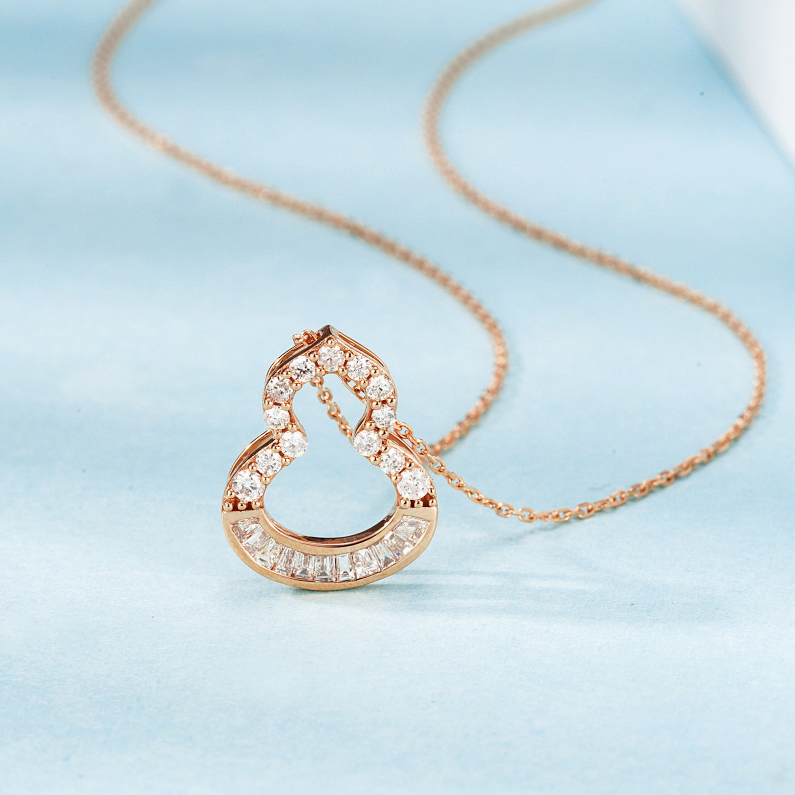 14k Gold 0.31 Ctw Natural H Diamond Necklace - 2