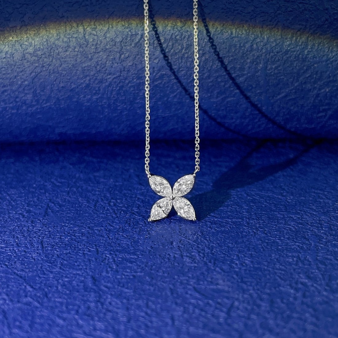 14k Gold 0.36 Ct Natural H Diamond Necklace: Ref:231086097 // gold content:14k gold // main gemstone:diamond // shape:marquise // carat weight:0. 36ct // clarity grade:vs-si // color:h // treatment:natural // Condition: New Low Estimate: