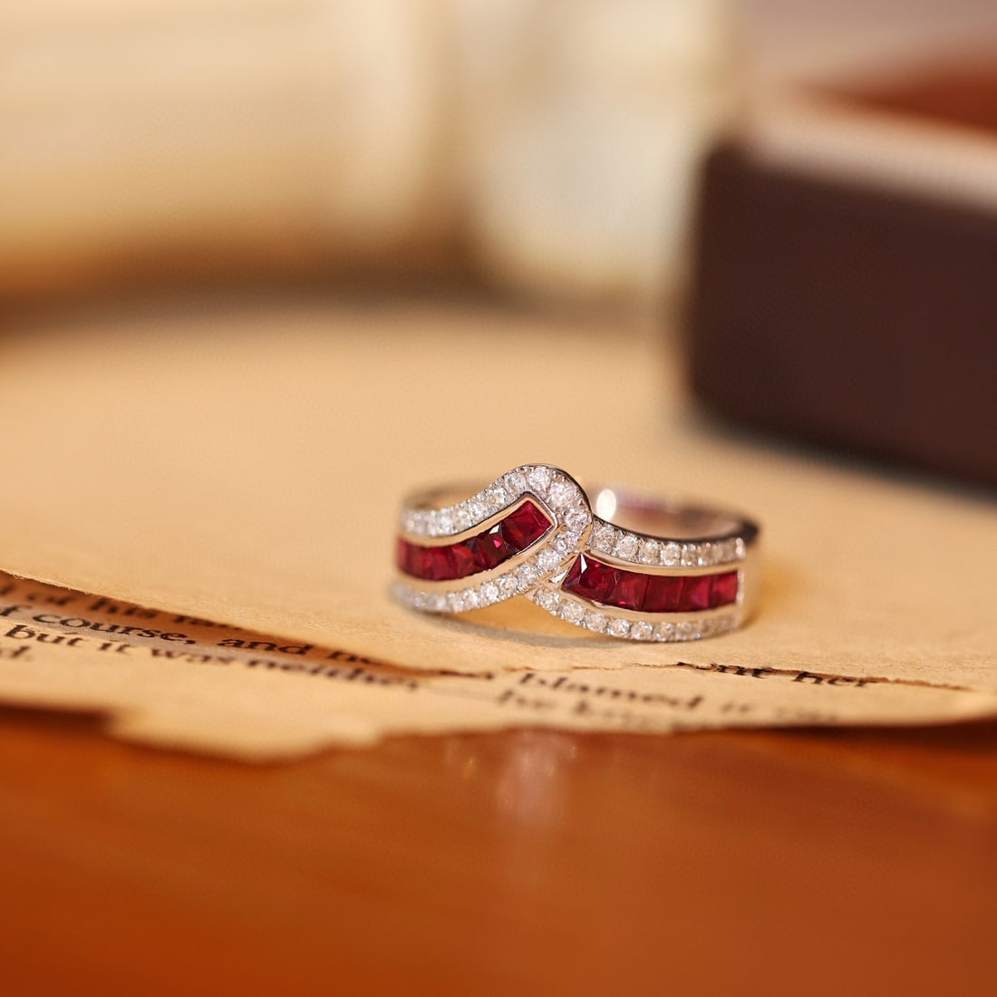 14k Gold 1.34 Ctw Natural Ruby & Diamond Ring - 6