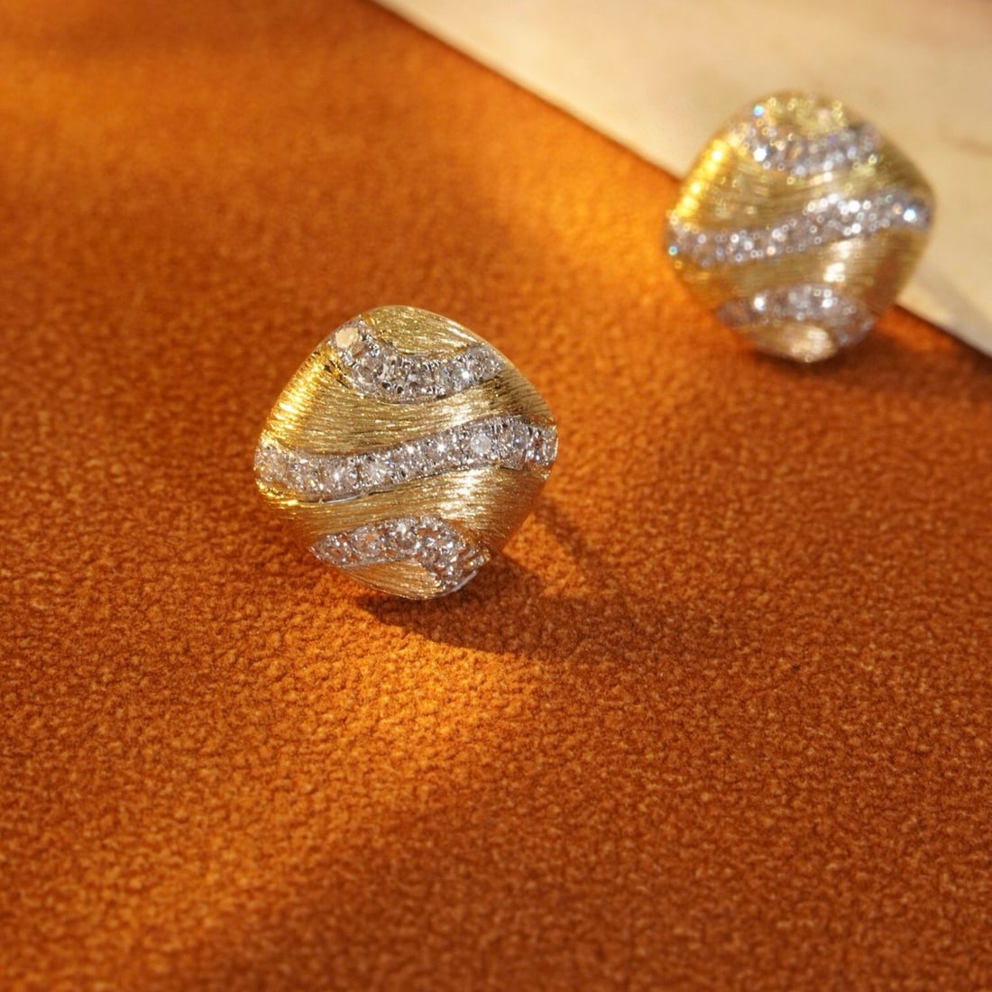 14k Gold 0.24 Ct Natural H Diamond Earrings - 6