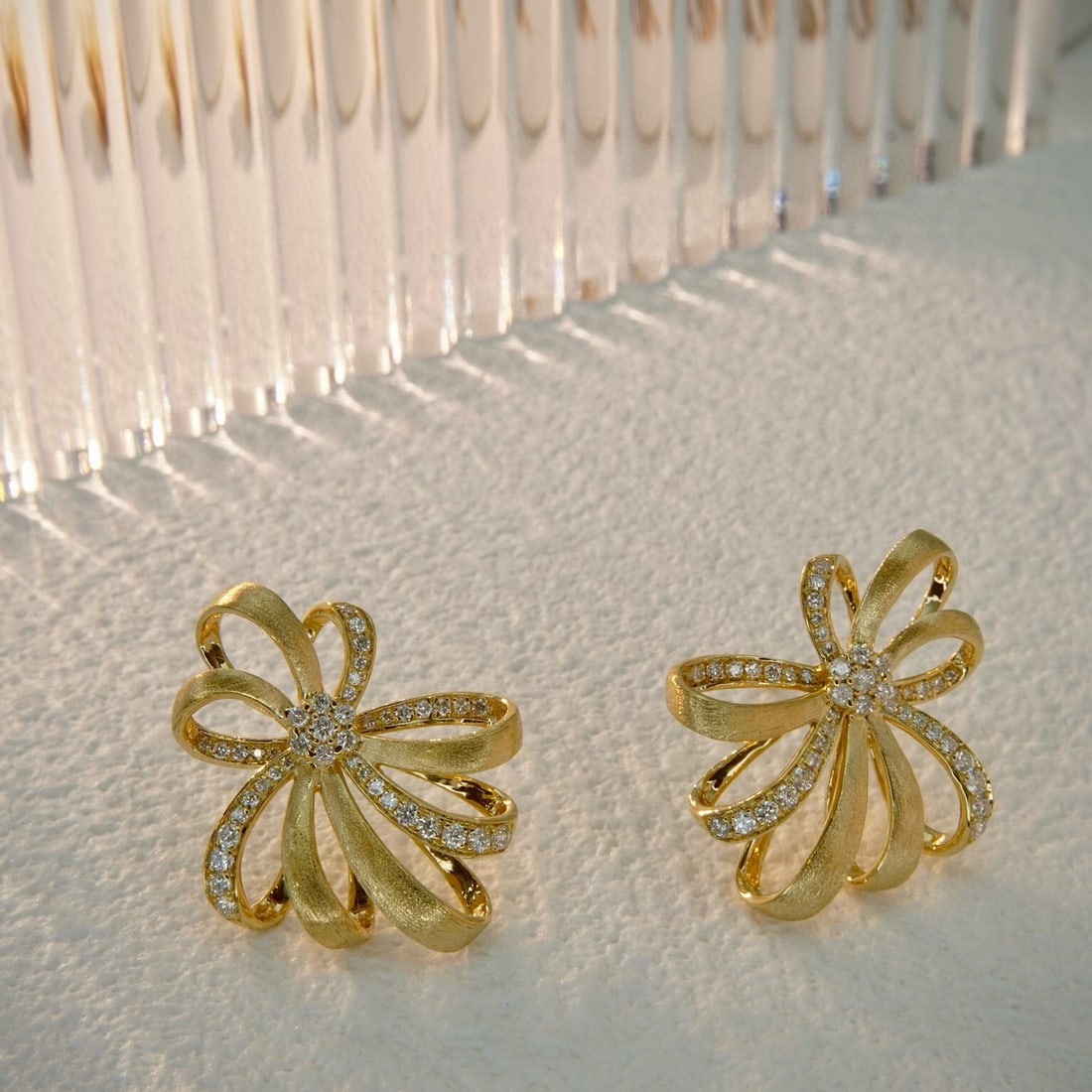 14k Gold 0.38 Ct Natural H Diamond Earrings - 9