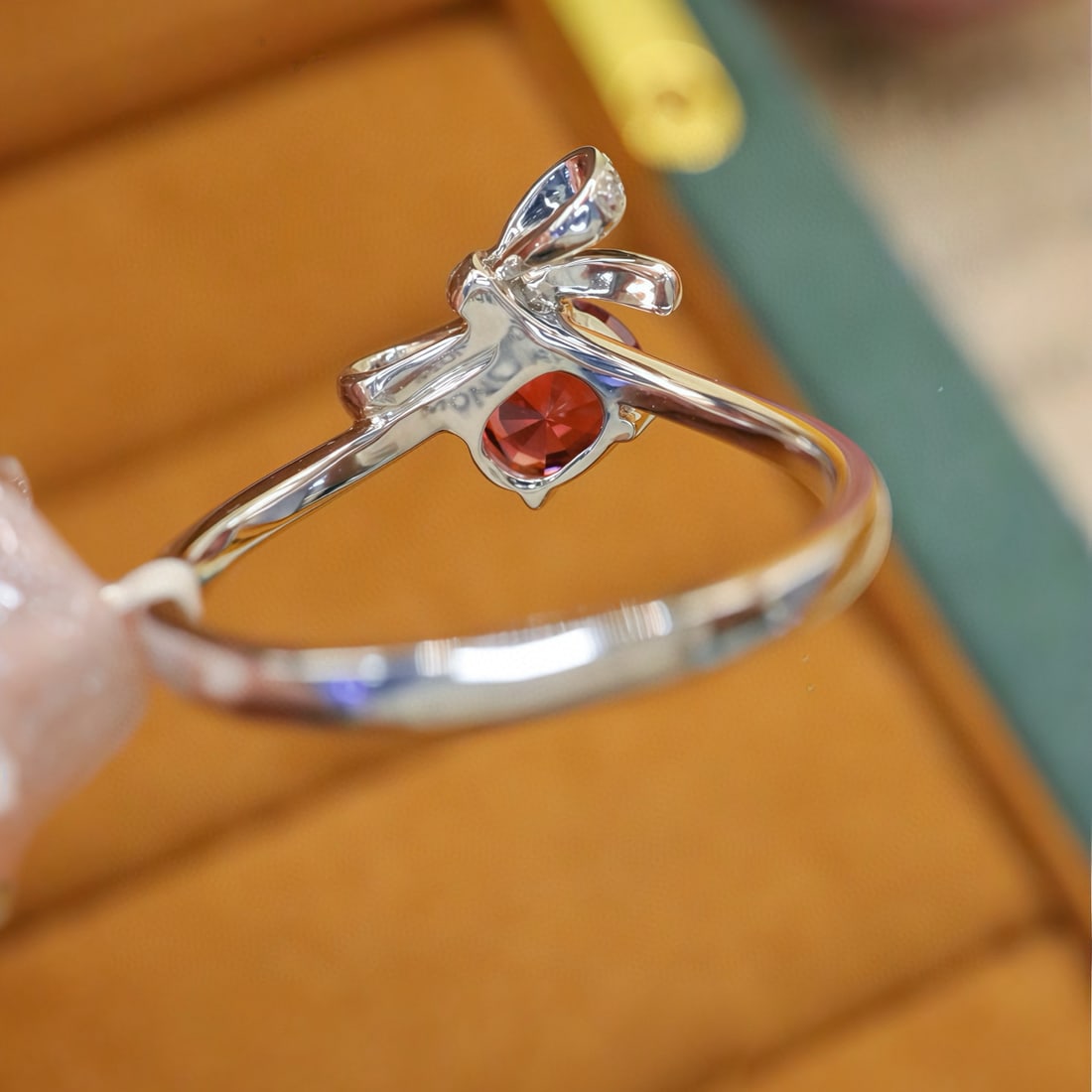 14k Gold 1.03 Ctw Natural Spinel & Diamond Ring - 3