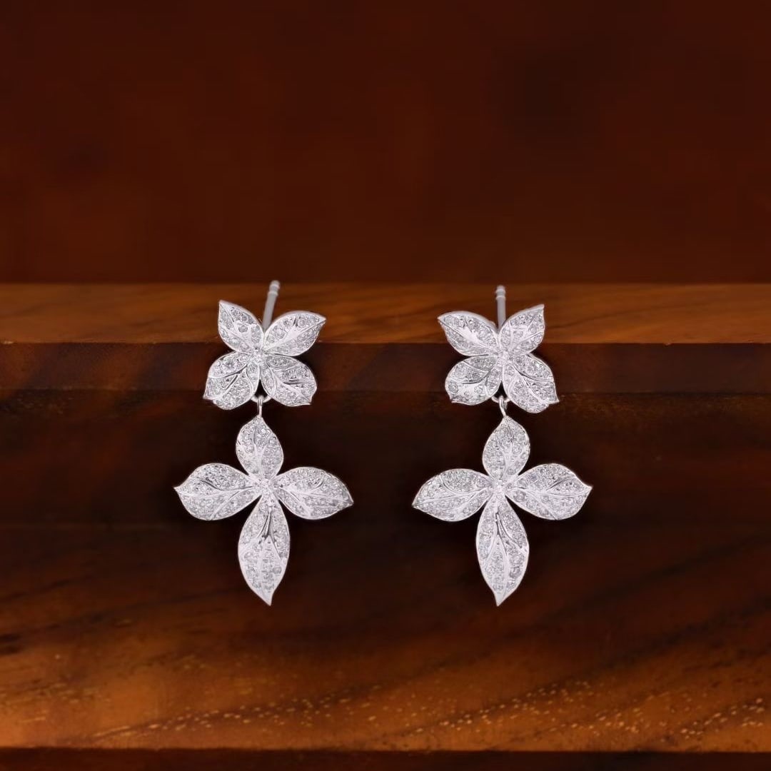 14k Gold 0.6 Ct Natural H Diamond Earrings: Ref:231087177 // gold content:14k gold // main gemstone:diamond // shape:round // carat weight:0. 6ct // clarity grade:vs-si // color:h // treatment:natural // cut grade:g // Condition: New Low Estima