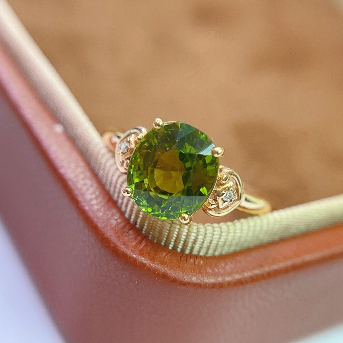 14k Gold 2.75 Ct Natural Tourmaline & Diamond Ring - 2