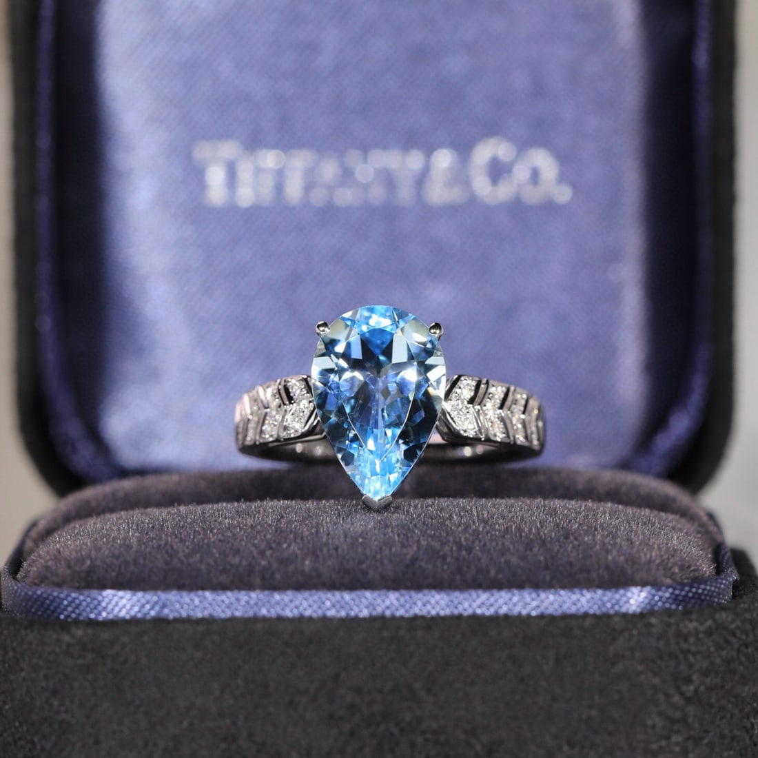 14k Gold 3.02 Ct Natural Aquamarine & Diamond Ring - 3