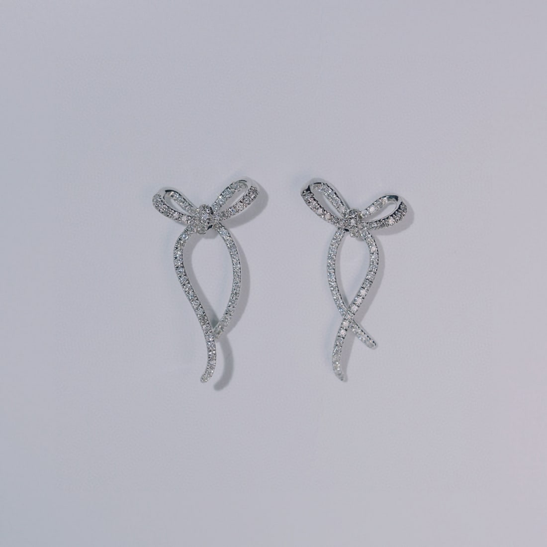 14k Gold 0.76 Ct Natural H Diamond Earrings - 7