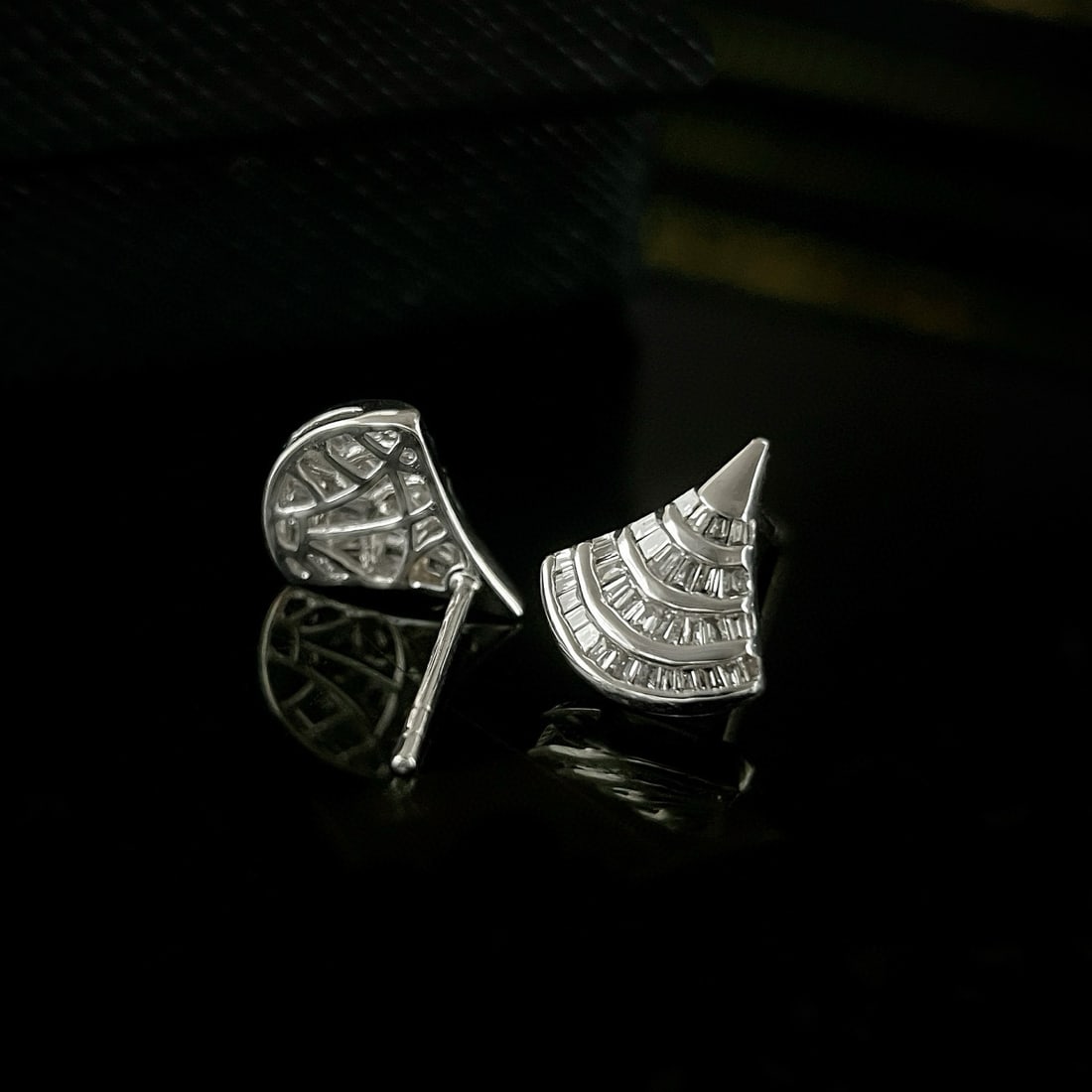 14k Gold 0.42 Ct Natural H Diamond Earrings - 3