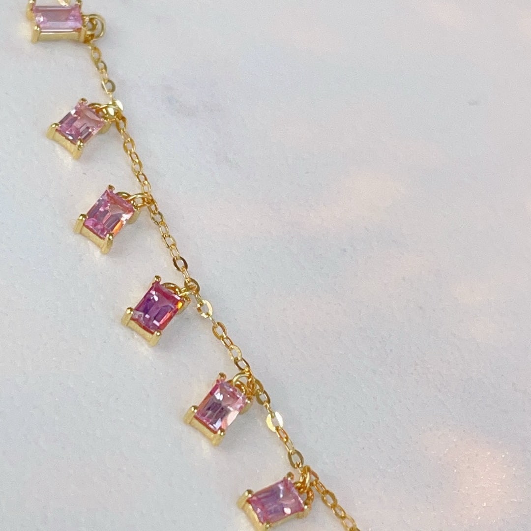14k Gold 1.49 Ct Natural Sapphire Necklace - 3