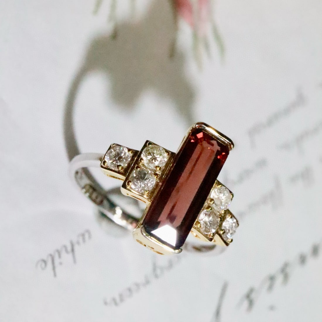14k Gold 2.15 Ctw Natural Spinel & Diamond Ring - 3