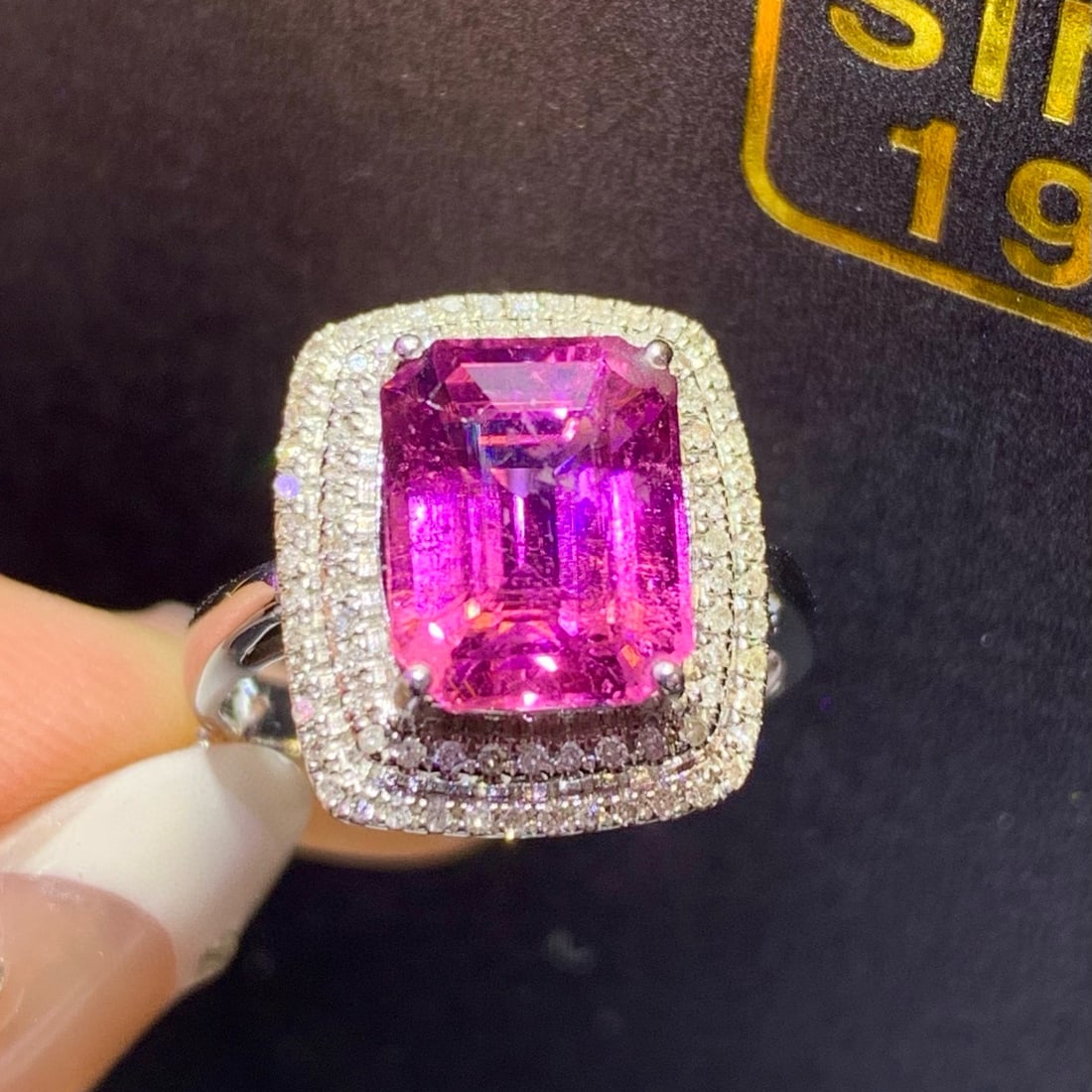 14k Gold 5.12 Ctw Natural Tourmaline & Diamond Ring - 2