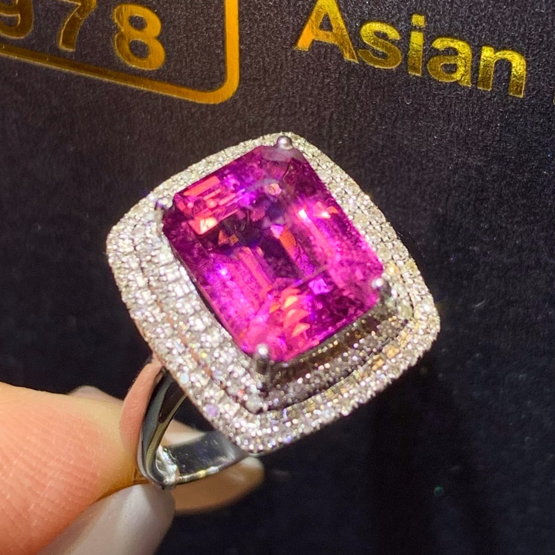 14k Gold 5.12 Ctw Natural Tourmaline & Diamond Ring - 7
