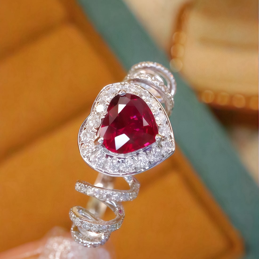14k Gold 1.06 Ctw Natural Ruby & Diamond Ring - 3
