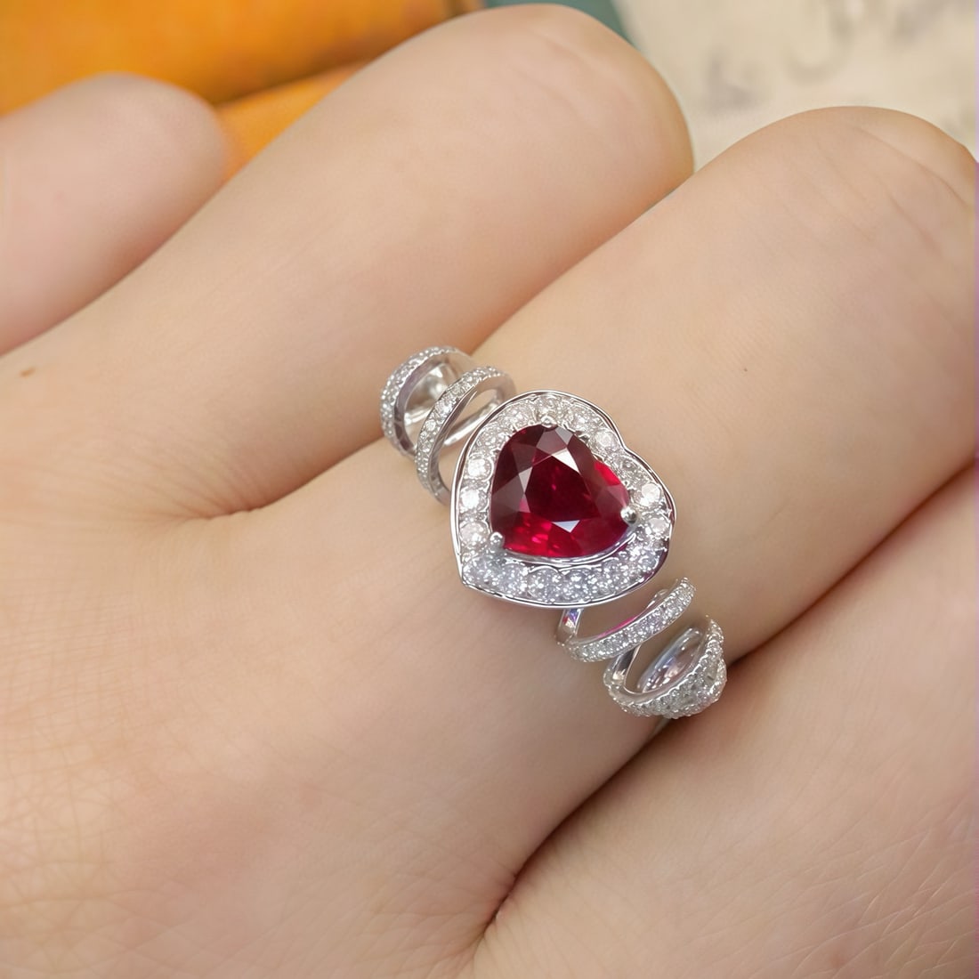 14k Gold 1.06 Ctw Natural Ruby & Diamond Ring - 5