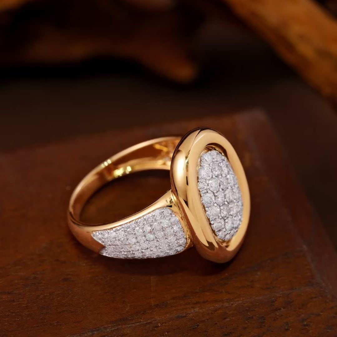 14k Gold 1.2 Ct Natural H Diamond Ring - 2