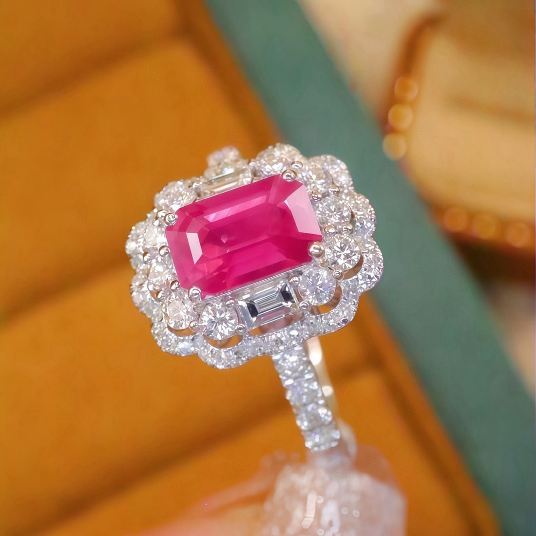 14k Gold 1.93 Ctw Natural Ruby & Diamond Ring - 3