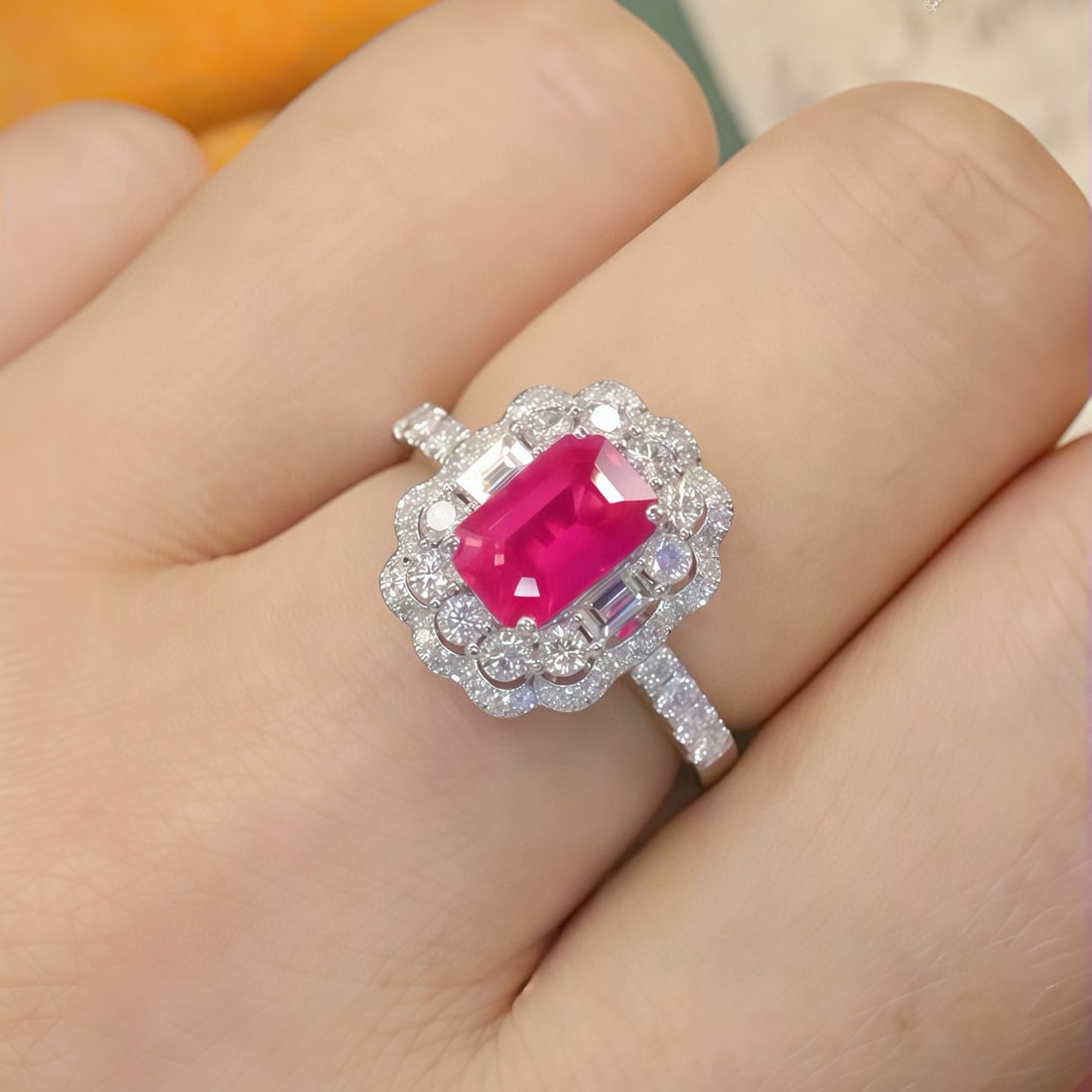 14k Gold 1.93 Ctw Natural Ruby & Diamond Ring - 5