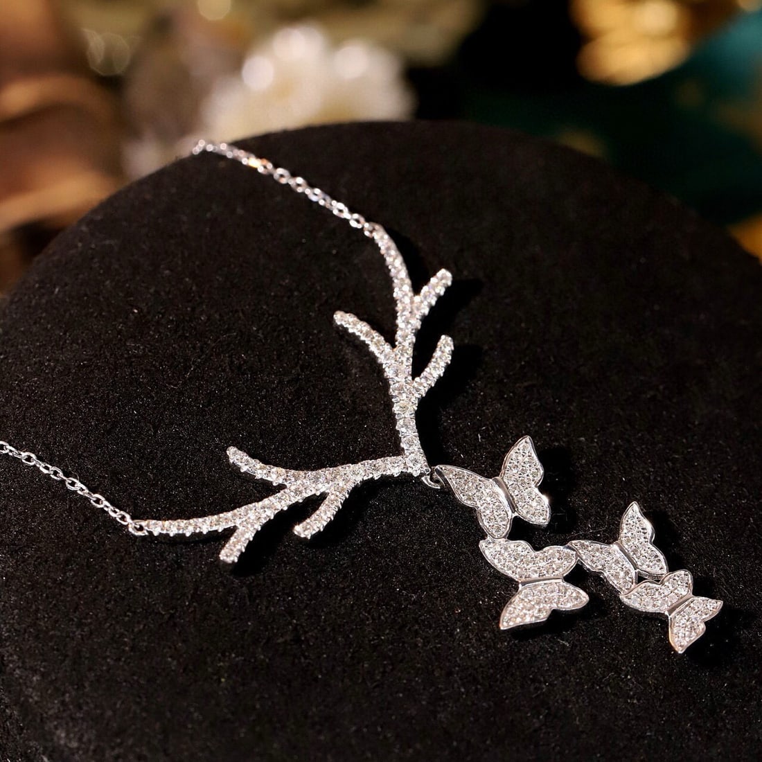 14k Gold 1.4 Ct Natural H Diamond Necklace - 3