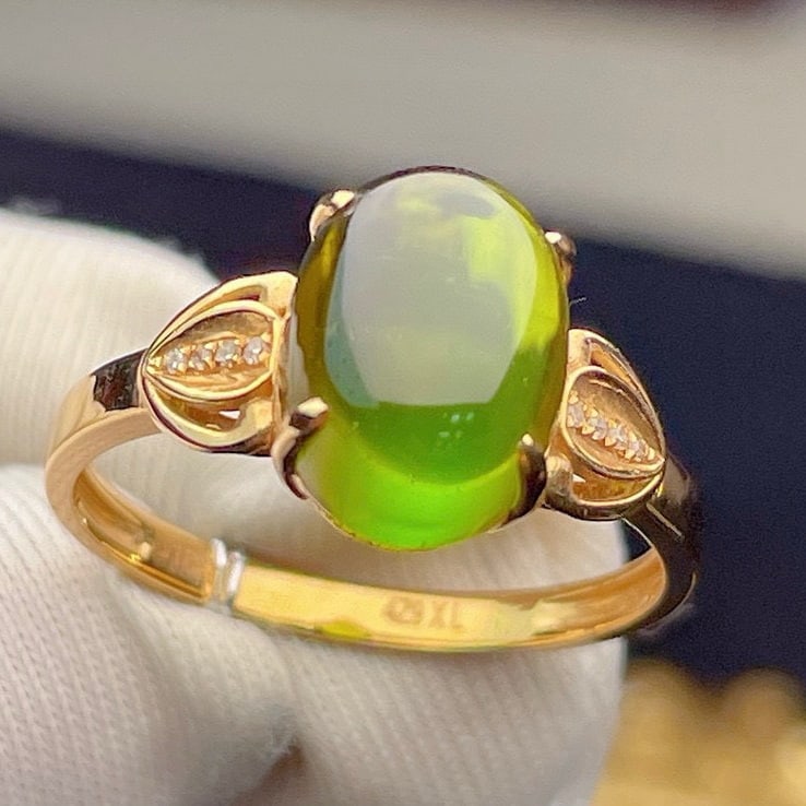 14k Gold 3.8 Ct Natural Tourmaline & Diamond Ring - 5