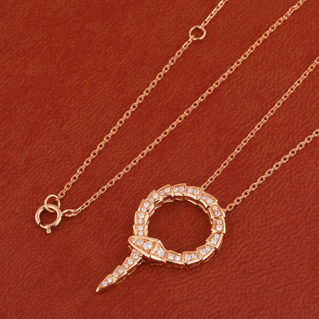 14k Gold 0.23 Ct Natural H Diamond Necklace - 3