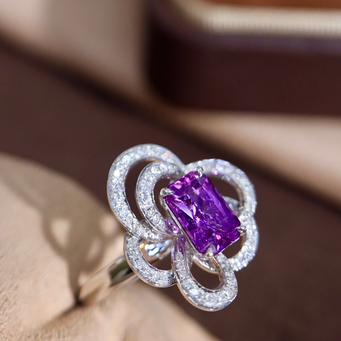 14k Gold 2.02 Ctw Natural Sapphire & Diamond Ring - 3