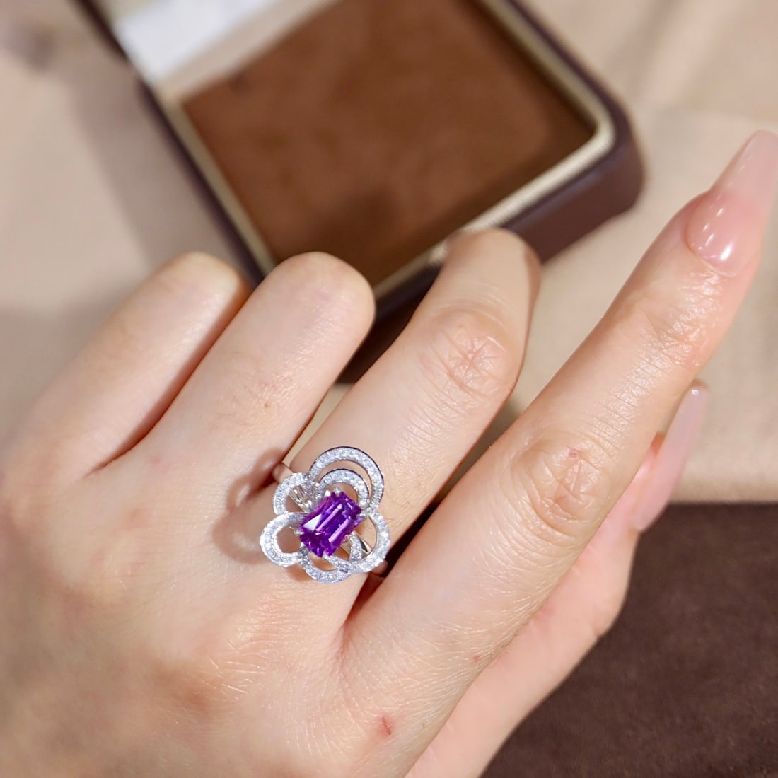 14k Gold 2.02 Ctw Natural Sapphire & Diamond Ring - 8