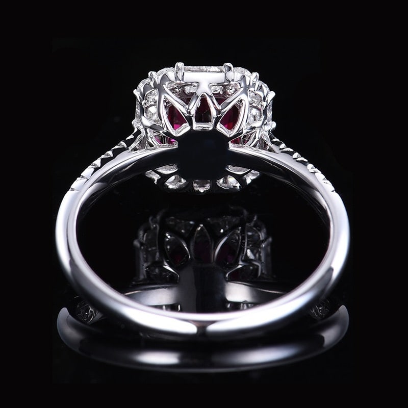 14k Gold 1.69 Ctw Natural Ruby & Diamond Ring - 4