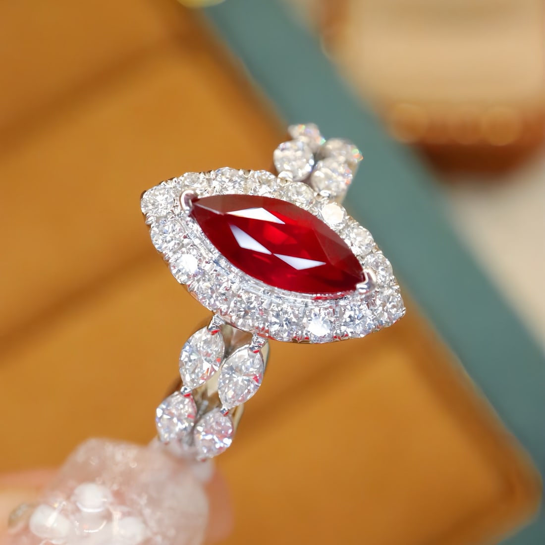 14k Gold 1.76 Ctw Natural Ruby & Diamond Ring - 2