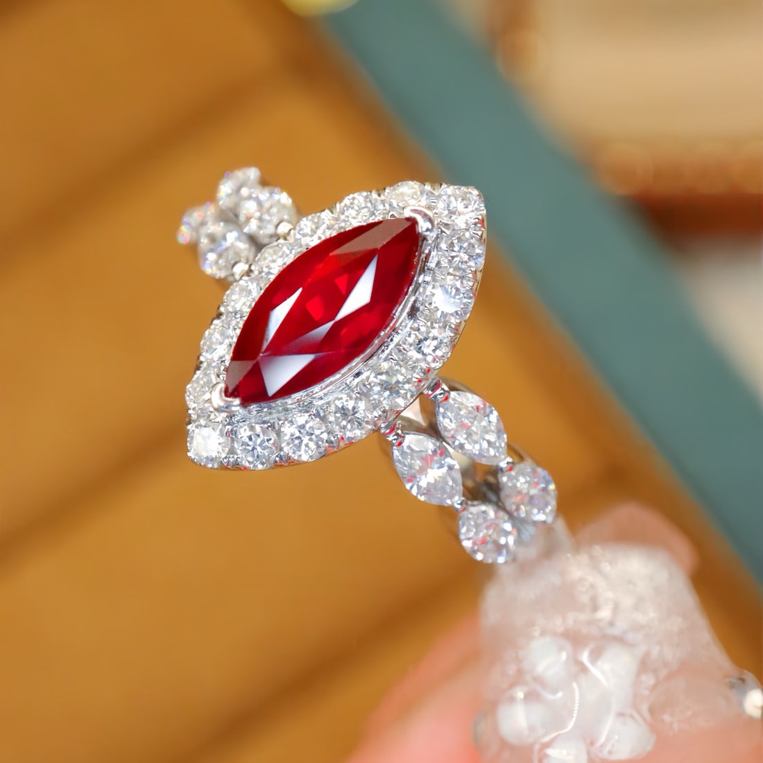 14k Gold 1.76 Ctw Natural Ruby & Diamond Ring - 3